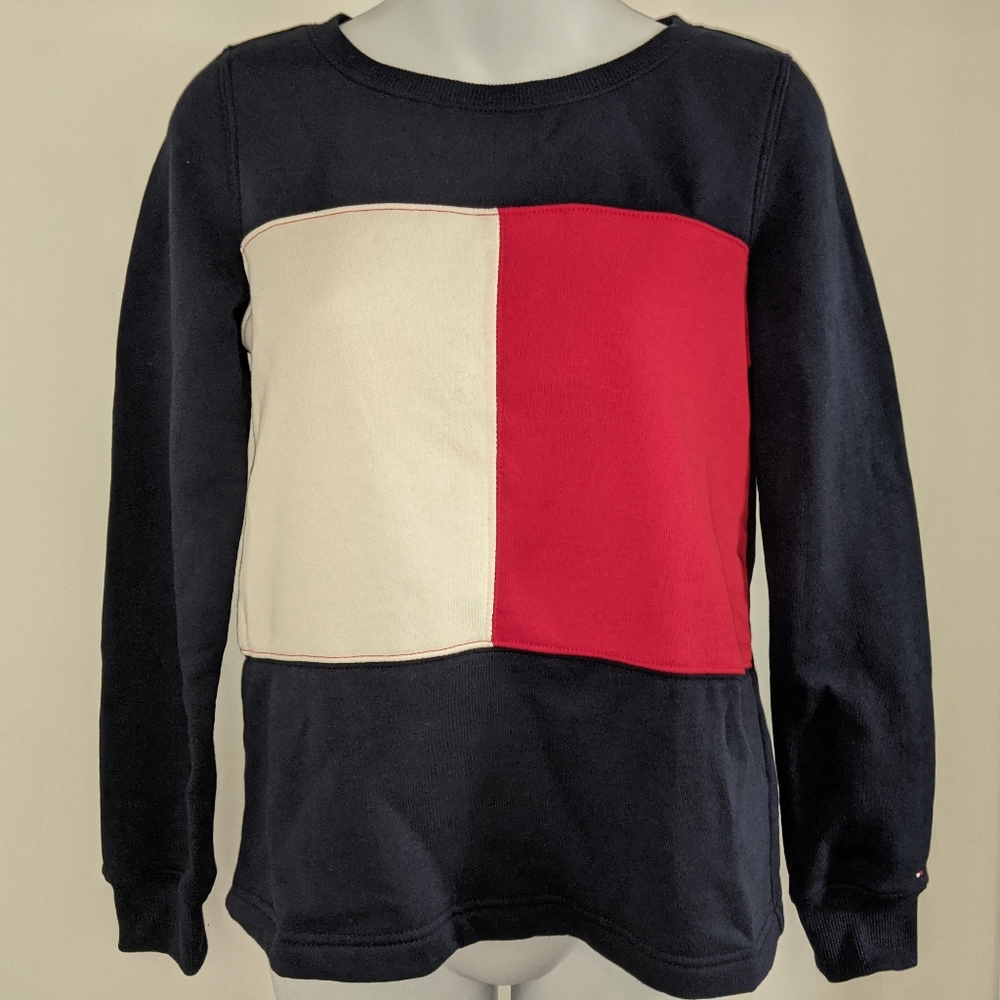 Tommy Hilfiger colourblock logo pullover sweater sweatshirt